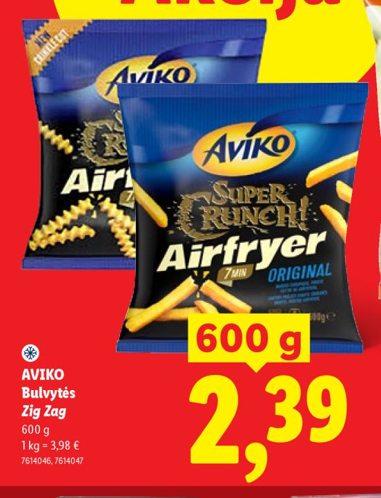 AVIKO Bulvytės Zig Zag, 600 g