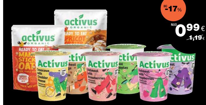 Avižinė košė ACTIVUS