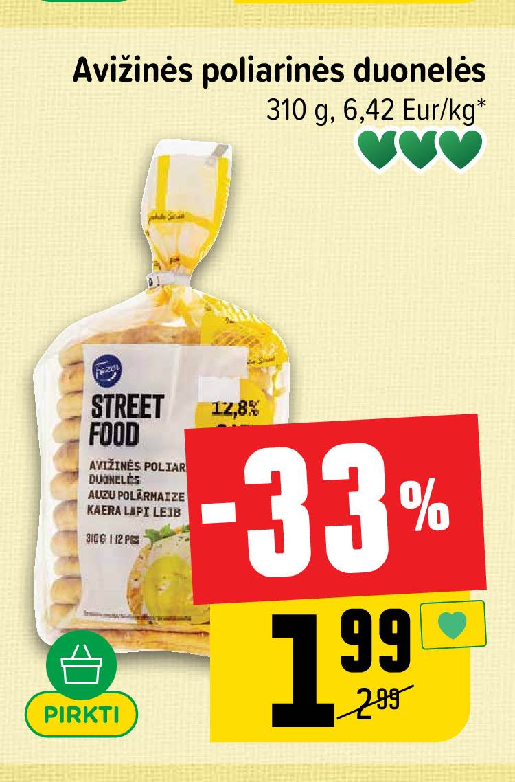 Avižinės poliarinės duonelės, 310 g