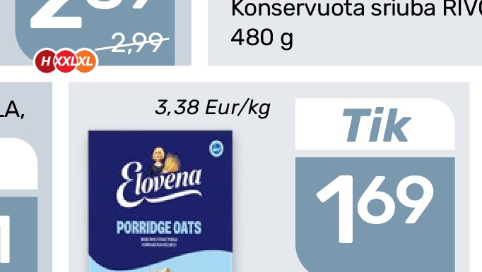 Avižų dribsniai ELOVENA