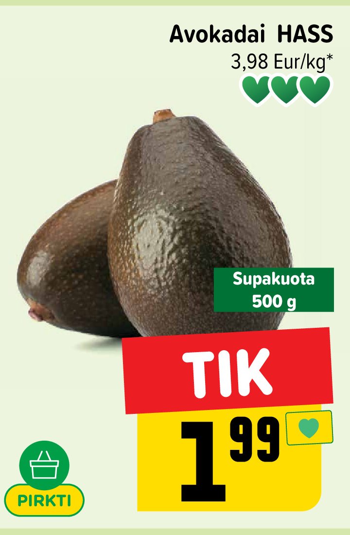 Avokadai HASS, 500 g