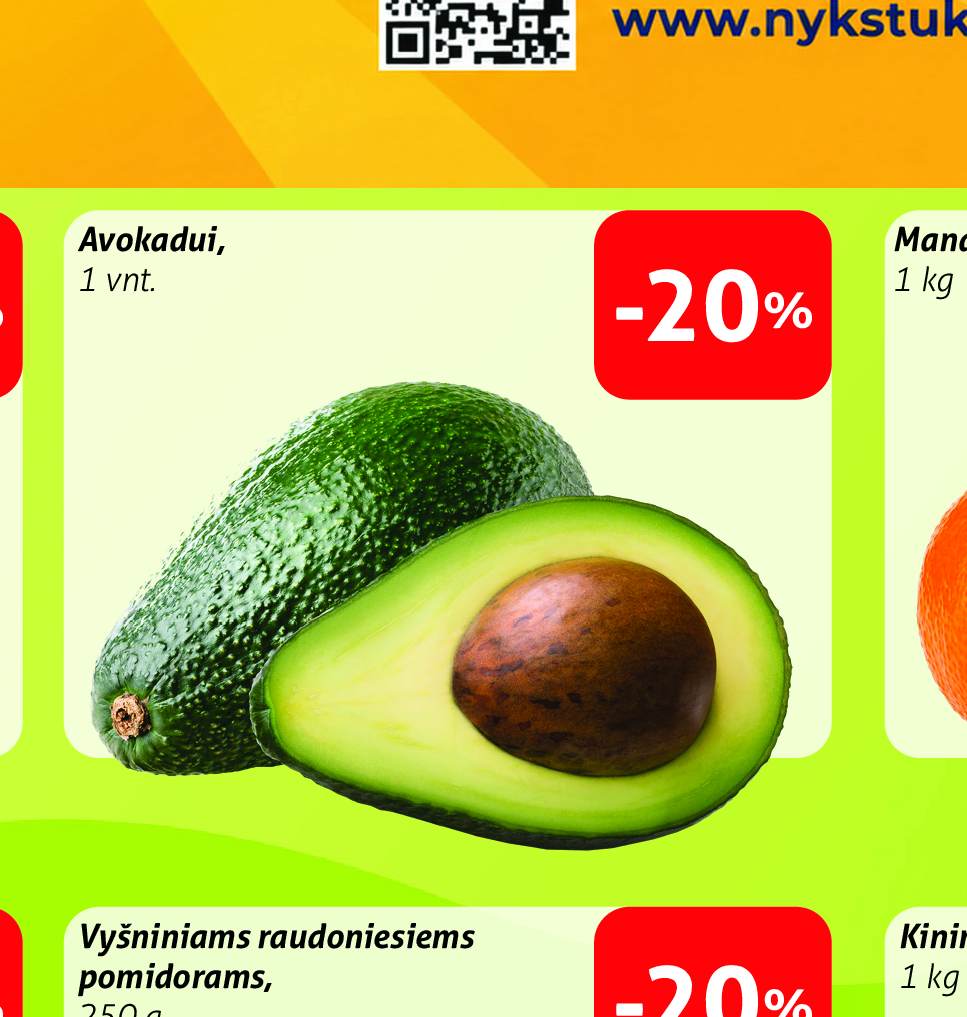 Avokadui, 1 vnt