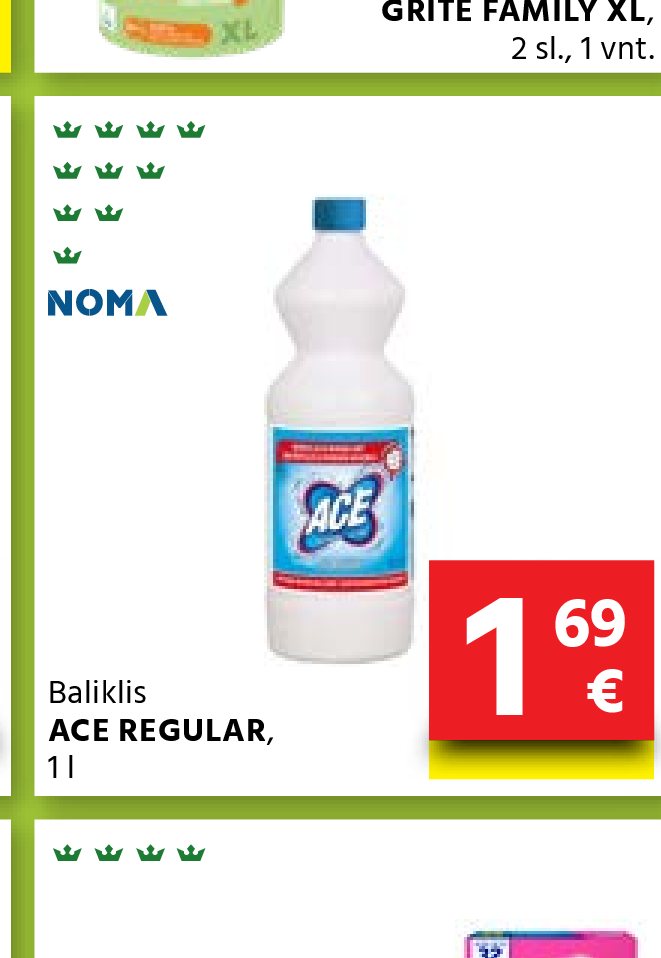 Baliklis ACE REGULAR, 1 l