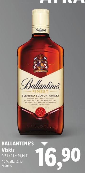 BALLANTINE'S Viskis