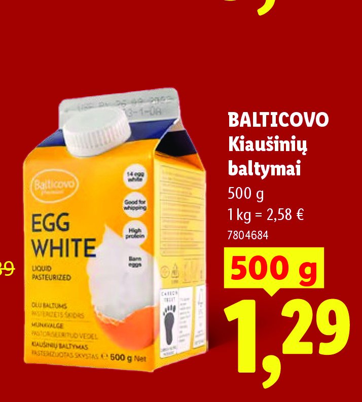 BALTICOVO Kiaušinių baltymai, 500 g