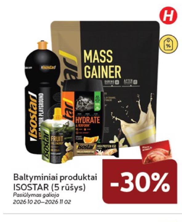 Baltyminiai produktai ISOSTAR