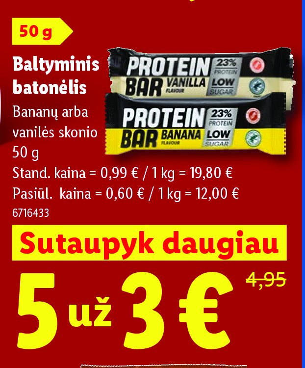Baltyminis batonėlis, 50 g