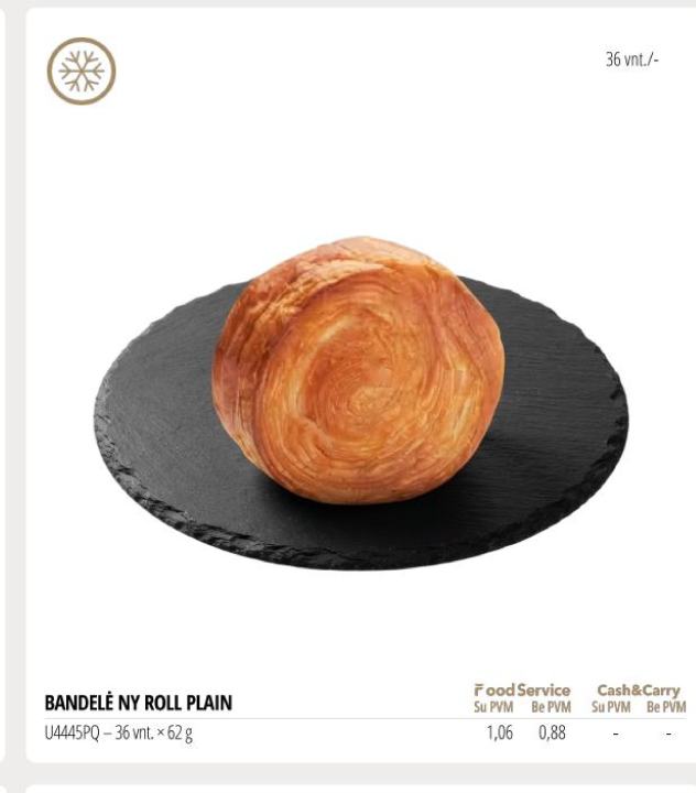BANDELĖ NY ROLL PLAIN, 36 vnt
