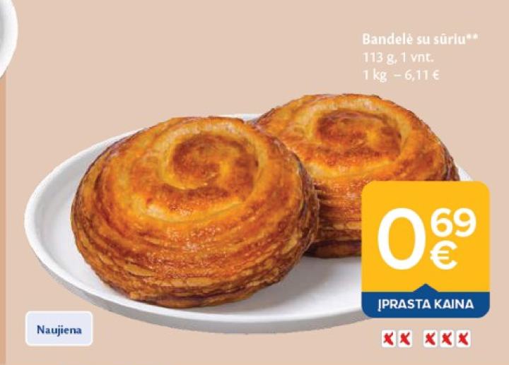 Bandelė su sūriu, 113 g