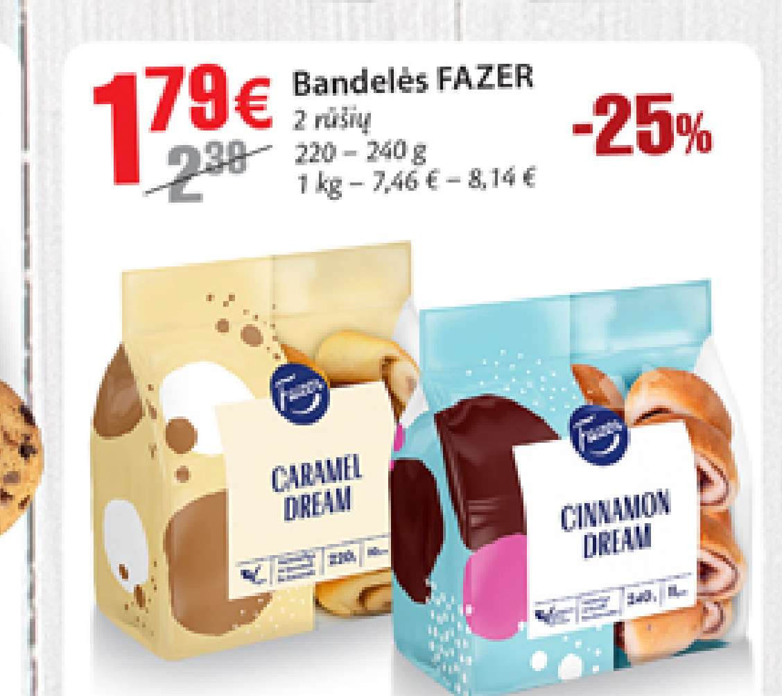Bandelės FAZER, 240 g