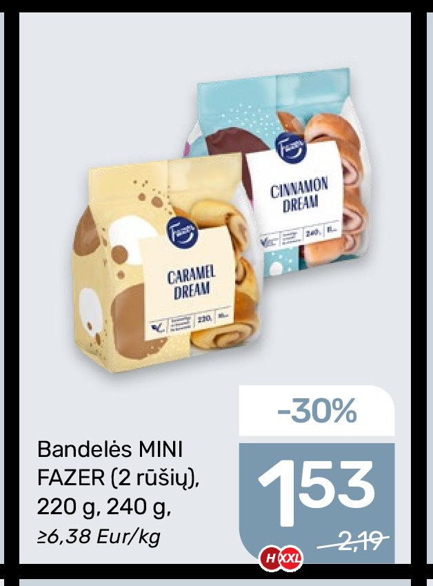 Bandelės MINI FAZER, 220 g
