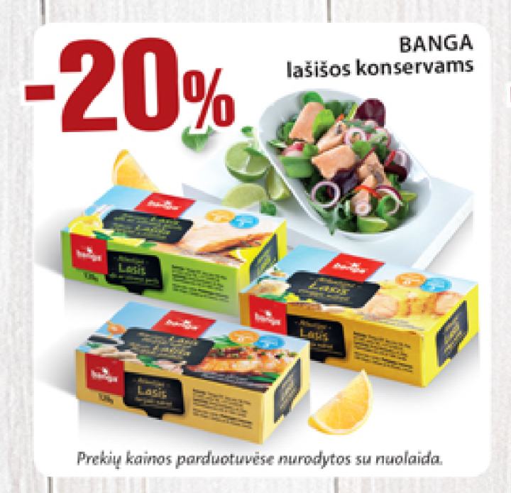 BANGA lašišos konservams