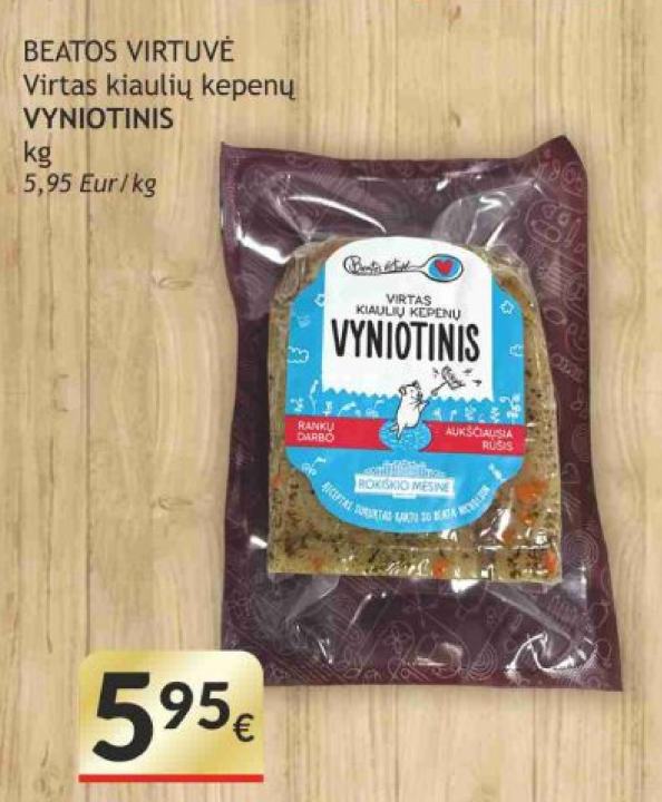 BEATOS VIRTUVĖ Virtas kiaulių kepenų VYNIOTINIS