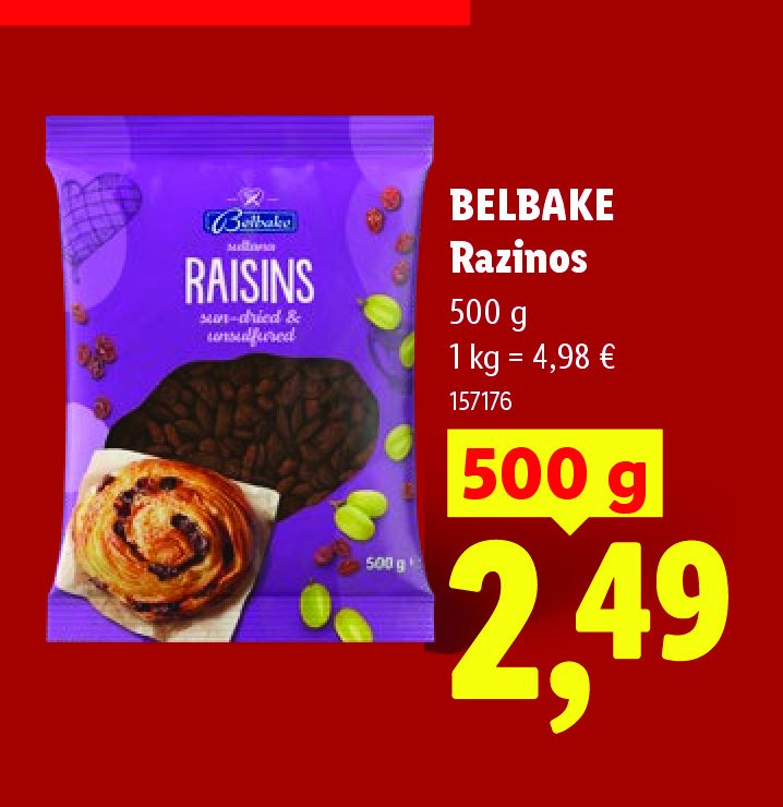 BELBAKE Razinos, 500 g