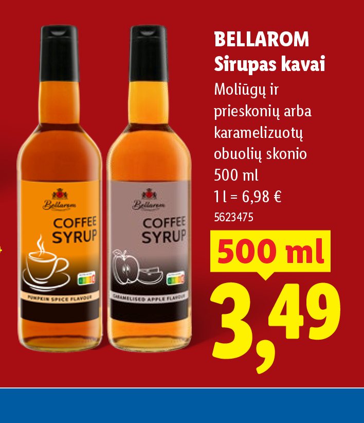 BELLAROM Sirupas kavai, 500 ml