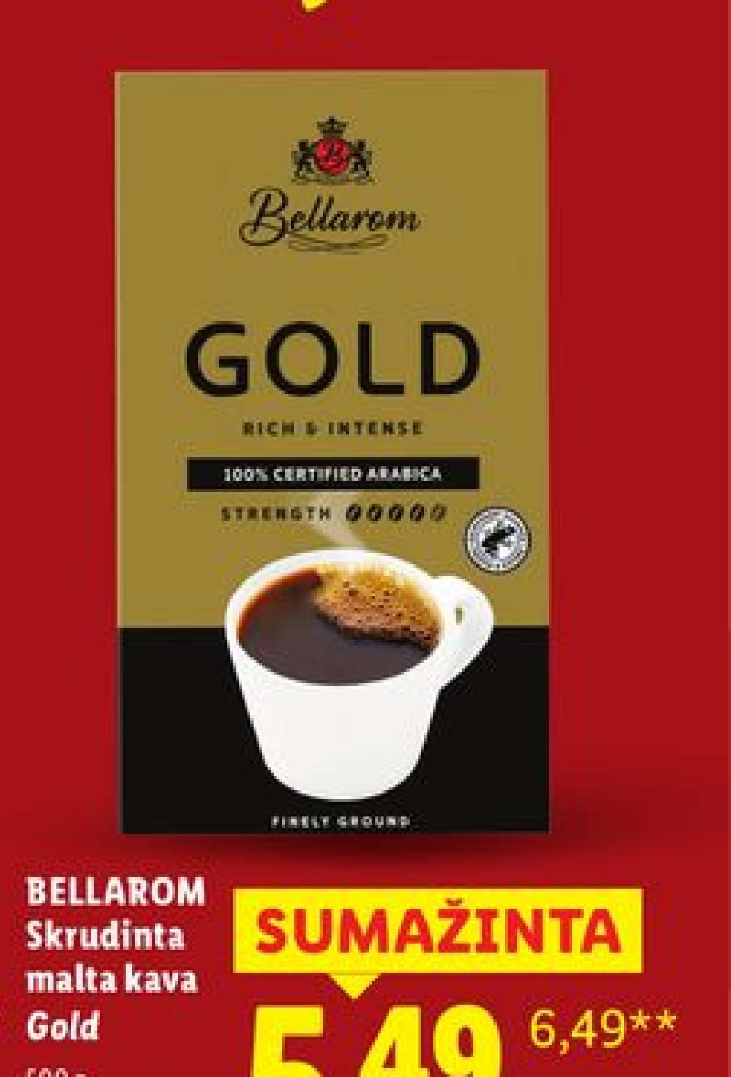 BELLAROM Skrudinta malta kava Gold, 500 g
