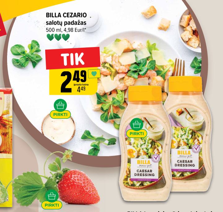 BILLA CEZARIO salotų padažas, 500 ml