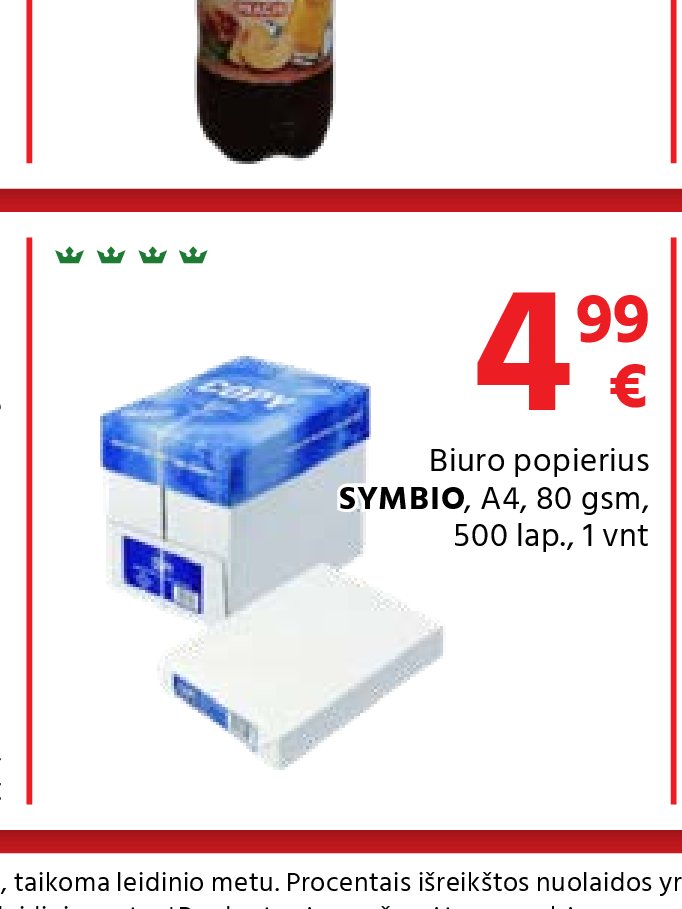 Biuro popierius SYMBIO, 1 vnt