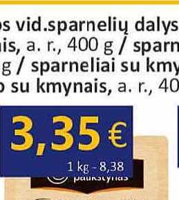 blauzdelės su kminais, a. r., 400 g