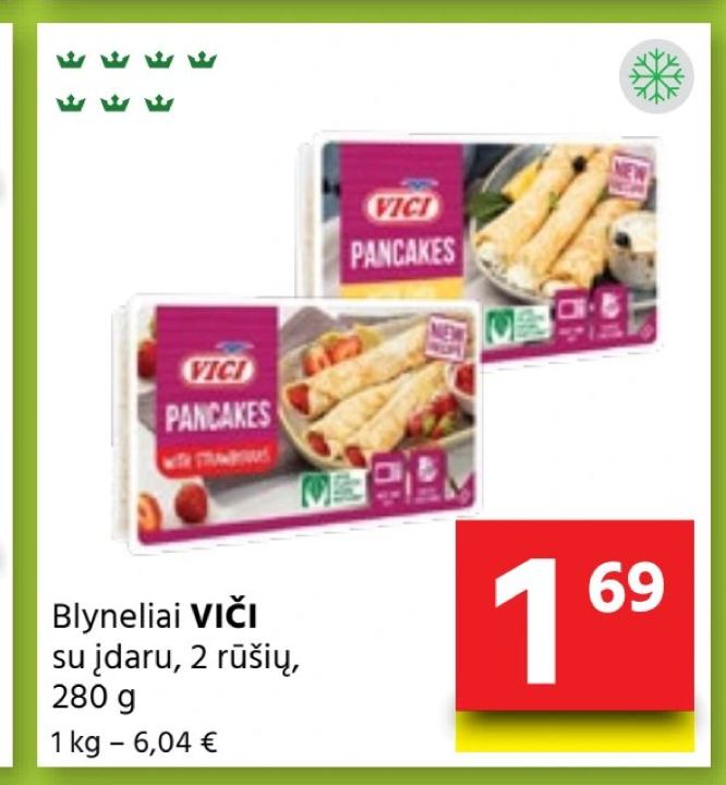 Blyneliai VIČI su įdaru, 280 g