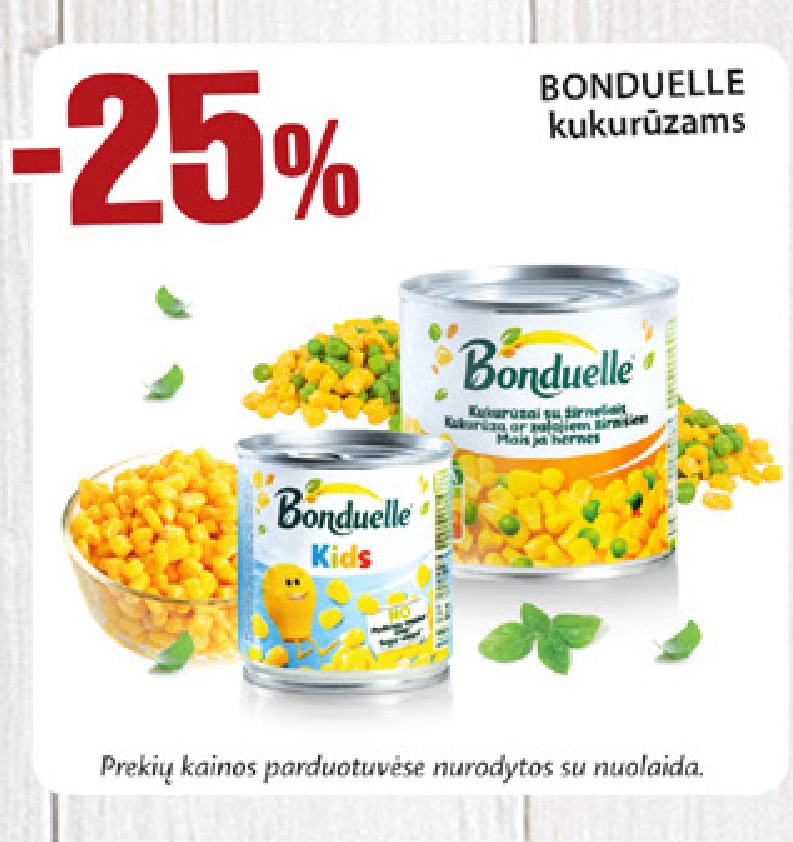 BONDUELLE kukurūzams