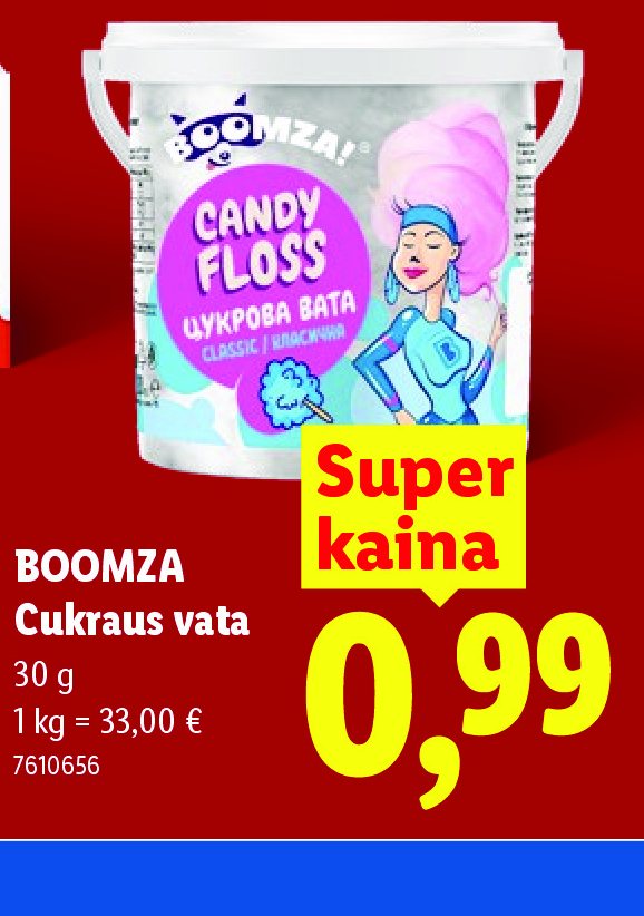 BOOMZA Cukraus vata, 30 g