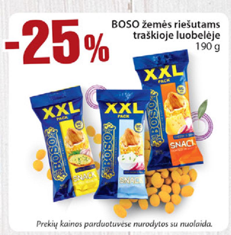 BOSO žemės riešutams, 190 g
