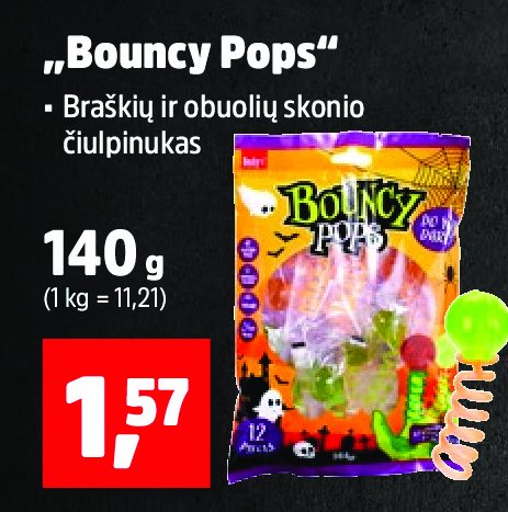 „Bouncy Pops“, 140 g