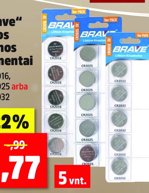 „Brave“ sagos formos elementai, 5 vnt