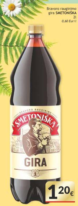 Bravoro rauginimo gira SMETONIŠKA, 2 l