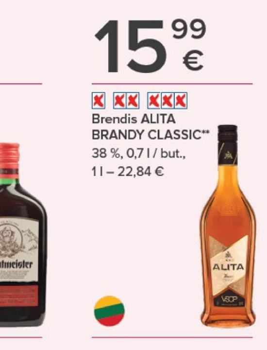 Brendis ALITA BRANDY CLASSIC, 0.7 l