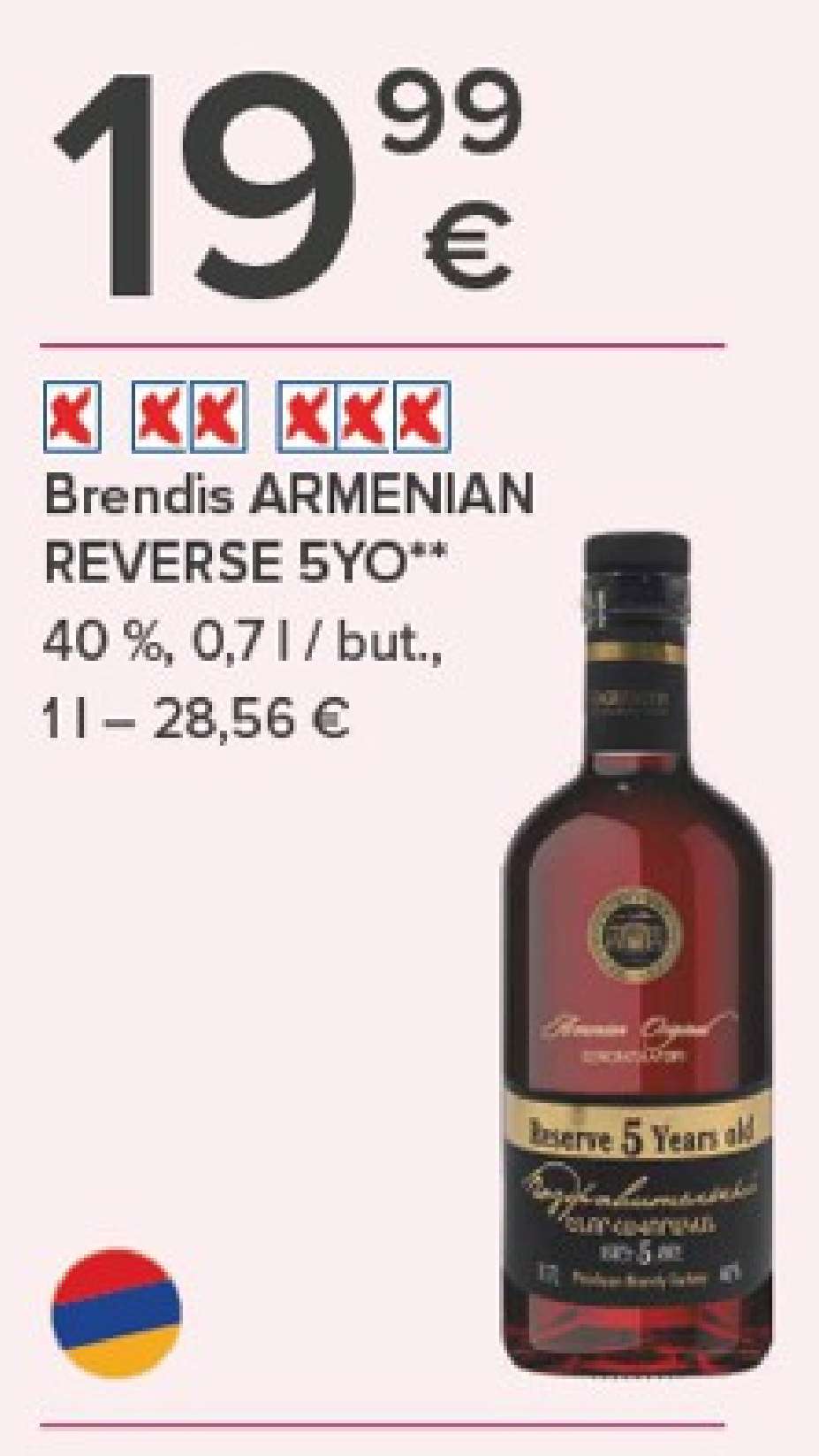 Brendis ARMENIAN REVERSE 5YO, 0.7 l
