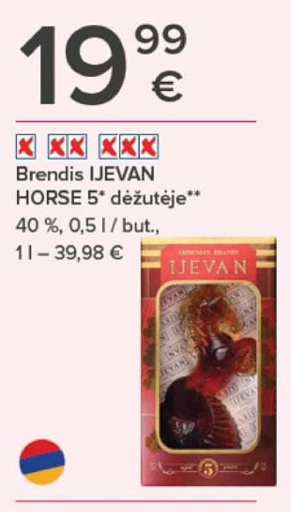 Brendis IJEVAN HORSE 5 dėžutėje, 0.5 l