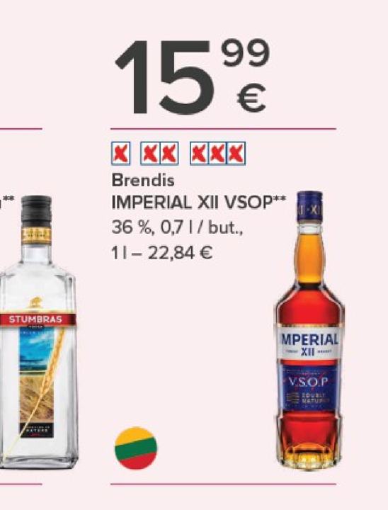 Brendis IMPERIAL XII VSOP, 0.7 l