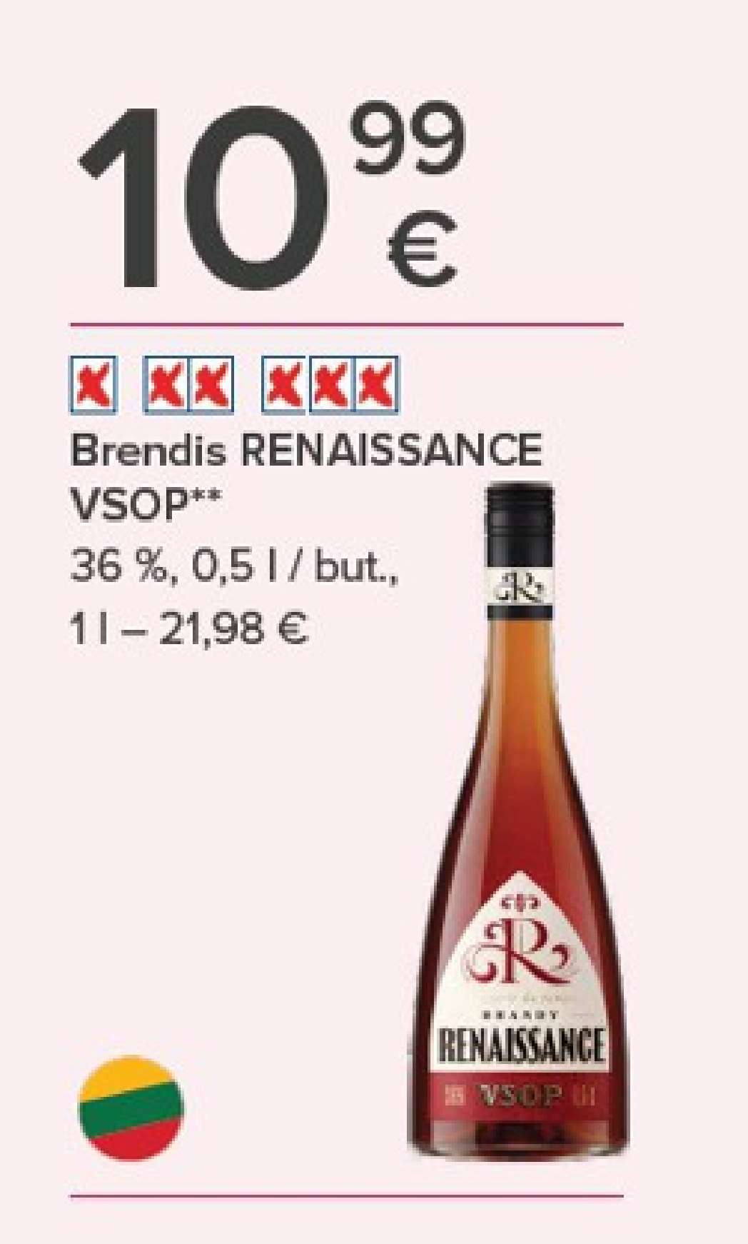 Brendis RENAISSANCE VSOP, 0.5 l