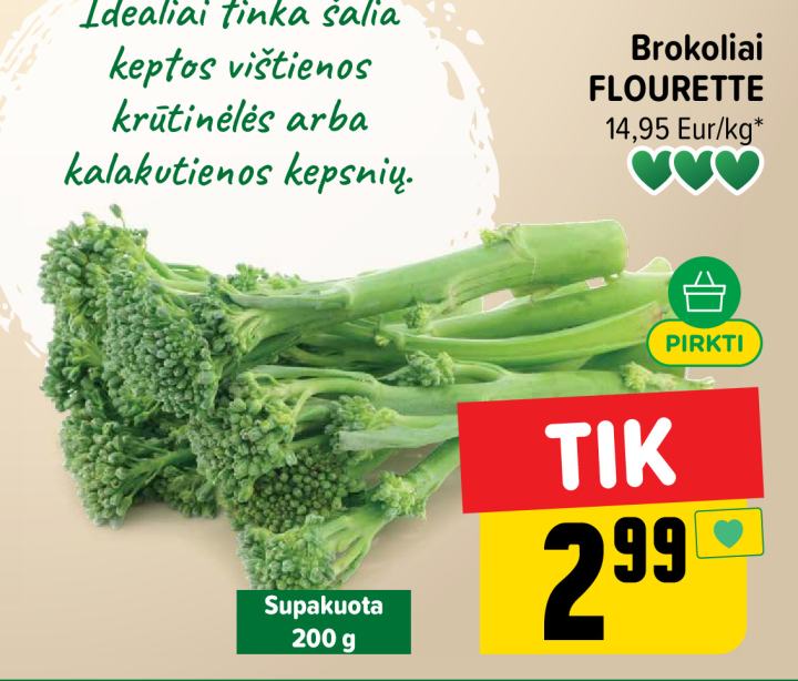 Brokoliai FLOURETTE, 200 g