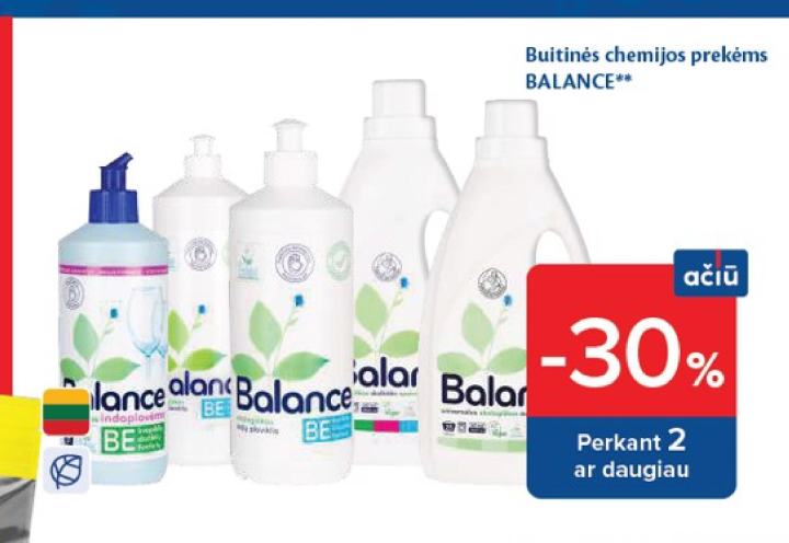 Buitinės chemijos prekėms BALANCE