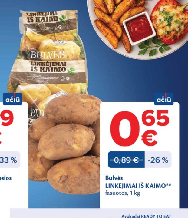 Bulvės LINKĖJIMAI IŠ KAIMO, 1 kg