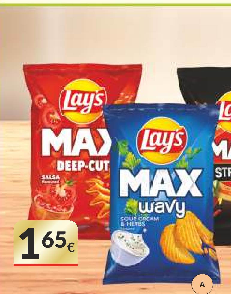 Bulvių traškučiai LAY'S MAX, 120 g