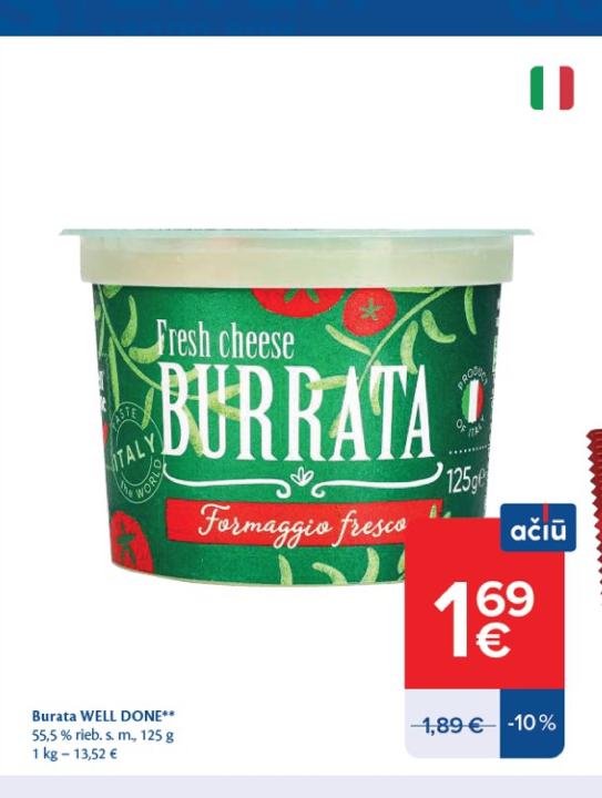 Burata WELL DONE, 125 g