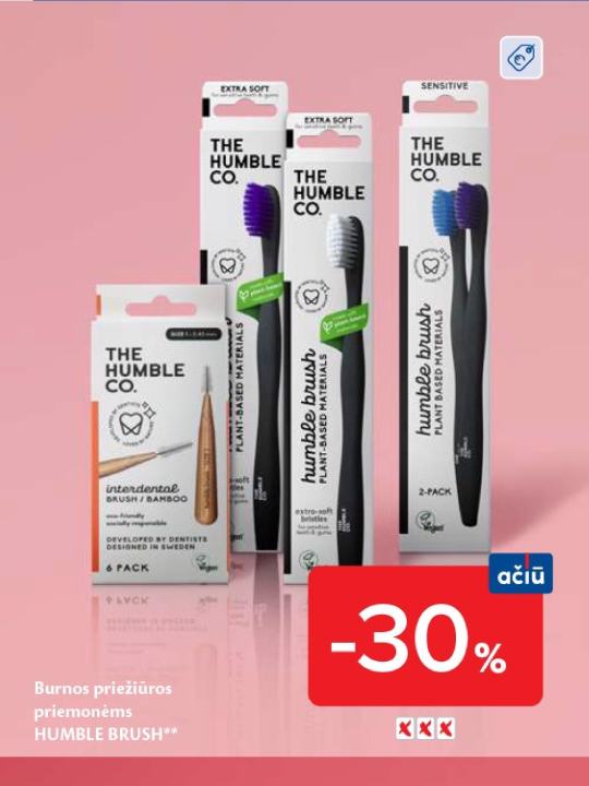 Burnos priežiūros priemonėms HUMBLE BRUSH