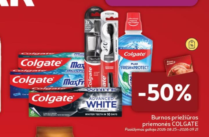 Burnos priežiūros priemonės COLGATE