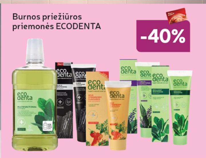 Burnos priežiūros priemonės ECODENTA