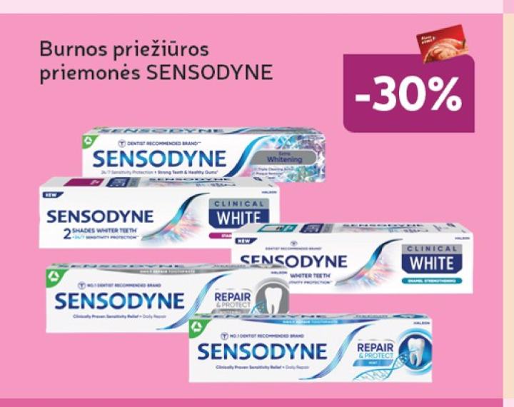 Burnos priežiūros priemonės SENSODYNE