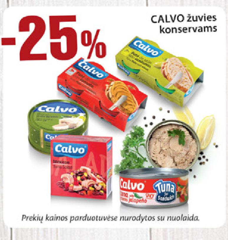 CALVO žuvies konservams