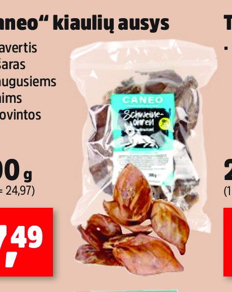 „Caneo“ kiaulių ausys, 300 g