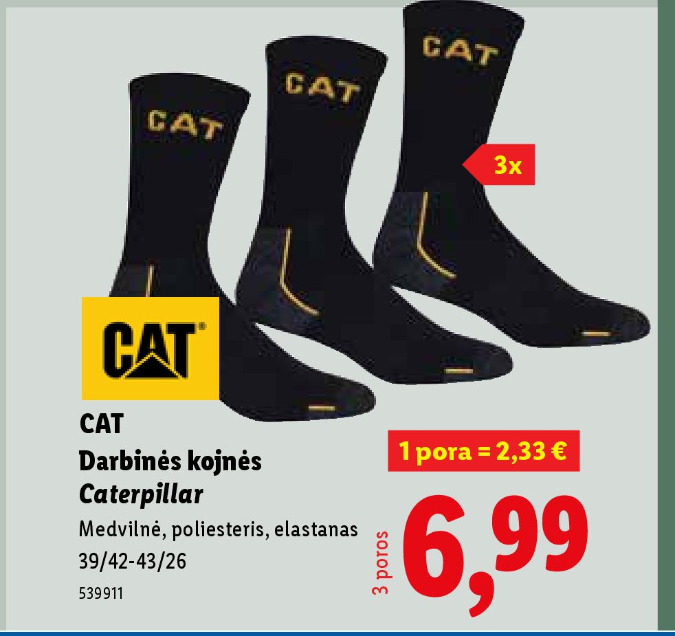 CAT Darbinės kojinės Caterpillar