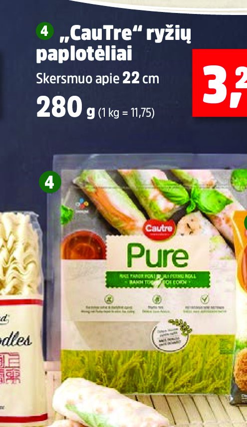 „CauTre“ ryžių paplotėliai, 280 g