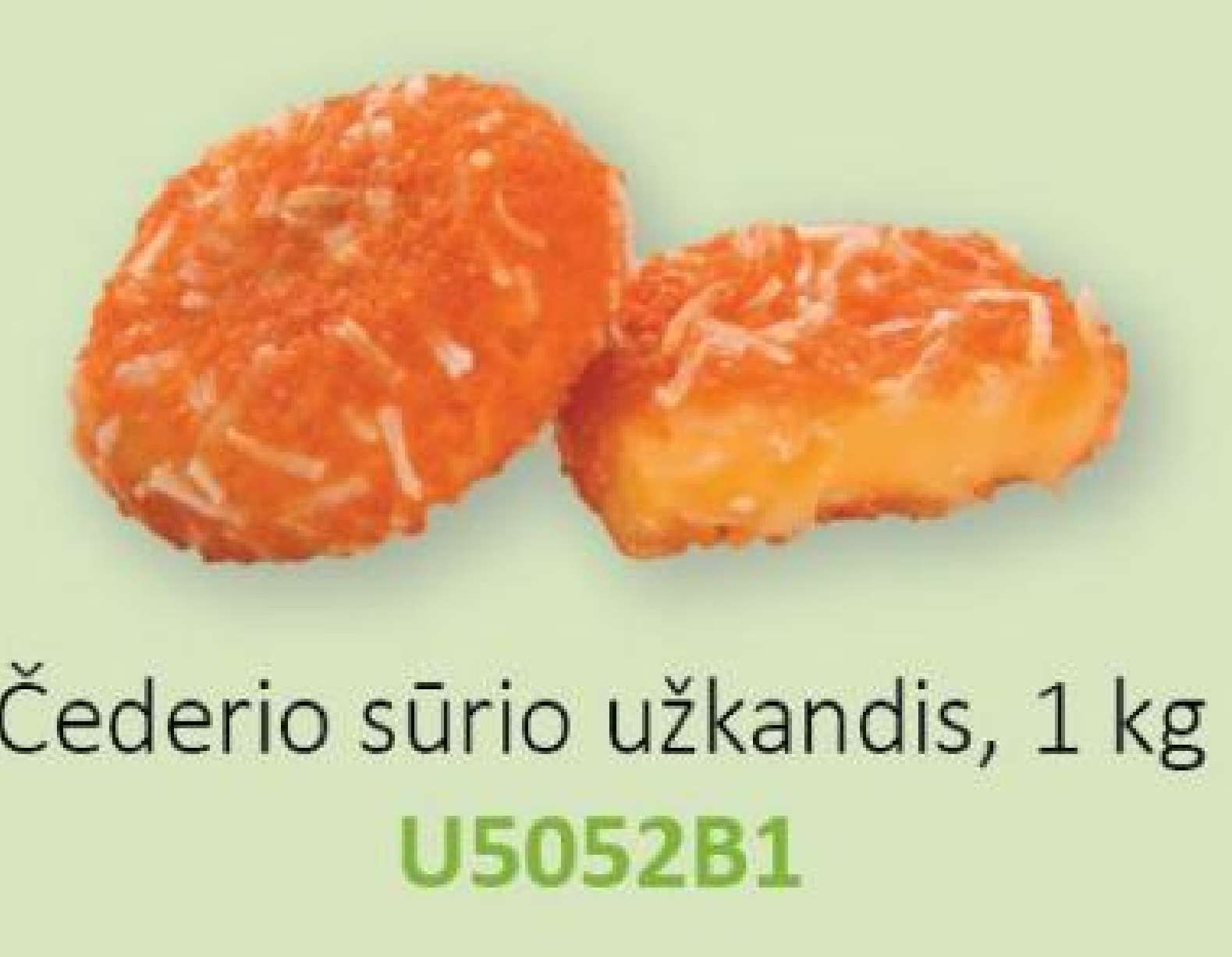 Čederio sūrio užkandis, 1 kg