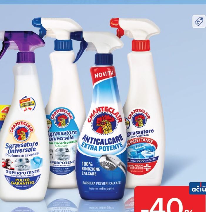 CHANTECLAIR Sgrassatore Universale con Bicarbonato